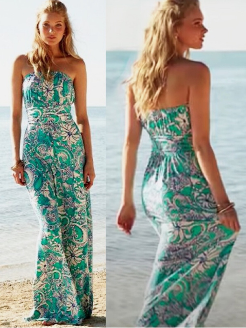 Lilly Pulitzer Holbrook Strapless Maxi Dress - Picture 1 of 6